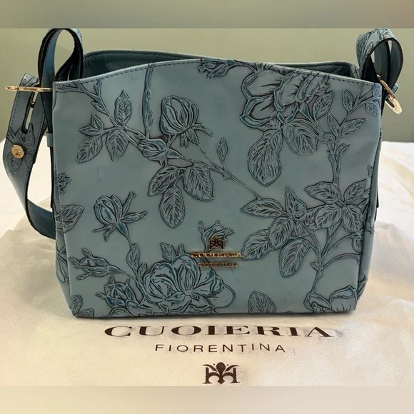 Cuoieria Fiorentina, Mimi Small Blue Hobo handbag. - Picture 15 of 15